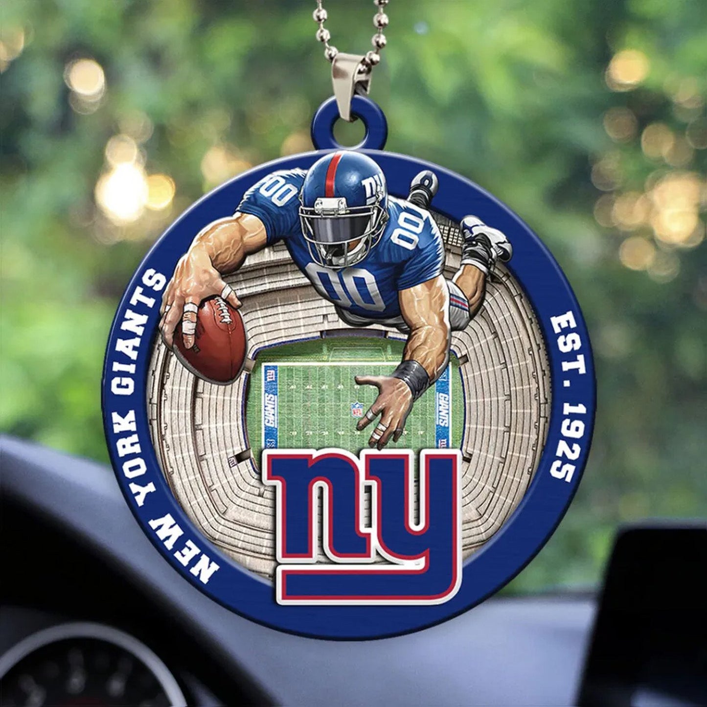 LIMITED EDITION - NEW CUSTOMIZED NFL32 NYG NEW YORK GIANTS ORNAMENT