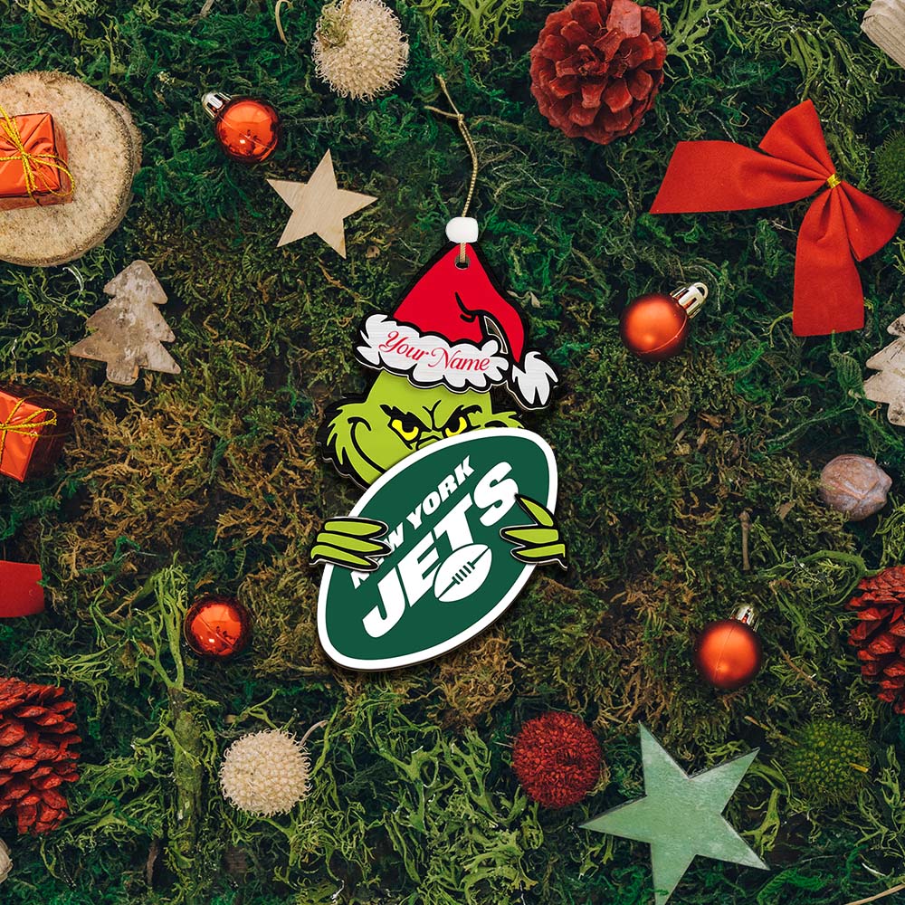 LIMITED EDITION - NEW CUSTOMIZED NFL25 NYJ NEW YORK JETS ACRYLIC ORNAMENT