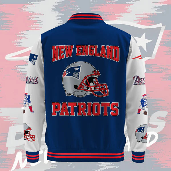 LIMITED EDITION - NEW CUSTOMIZED NFL27 NEP NEW ENGLAND PATRIOTS BASEBALL JACKET
