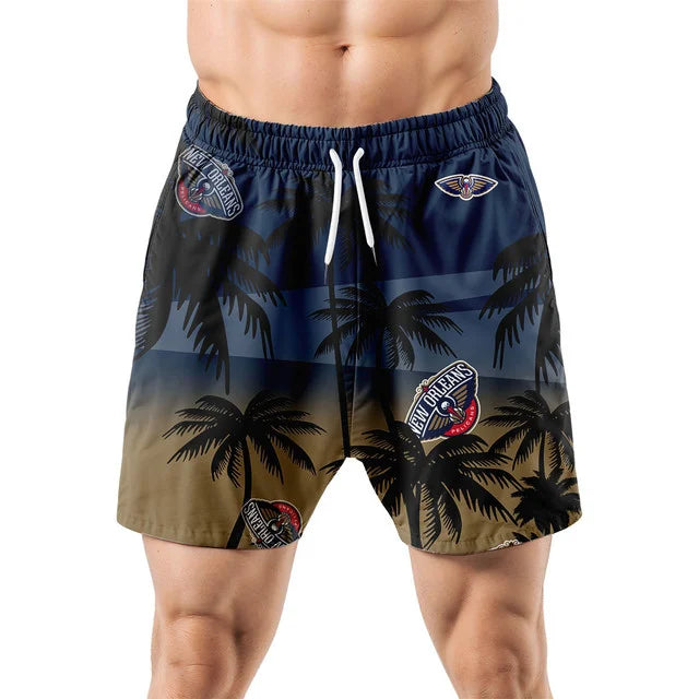 LIMITED EDITION - NEW CUSTOMIZED NBA30 NOP NEW ORLEANS PELICANS UNISEX HAWAIIAN SHIRT & SHORTS SET