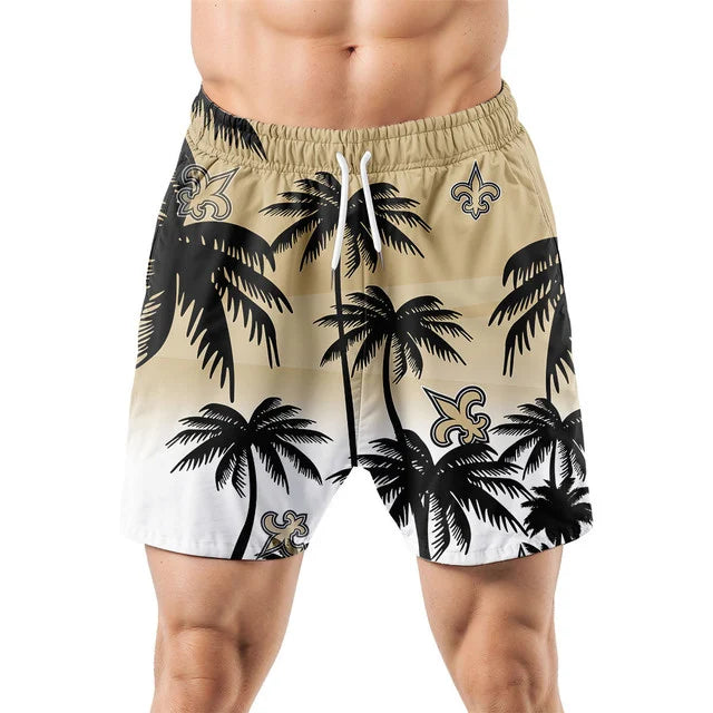 LIMITED EDITION - NEW CUSTOMIZED NFL24 NOS NEW ORLEANS SAINTS UNISEX HAWAIIAN SHIRT & SHORTS SET