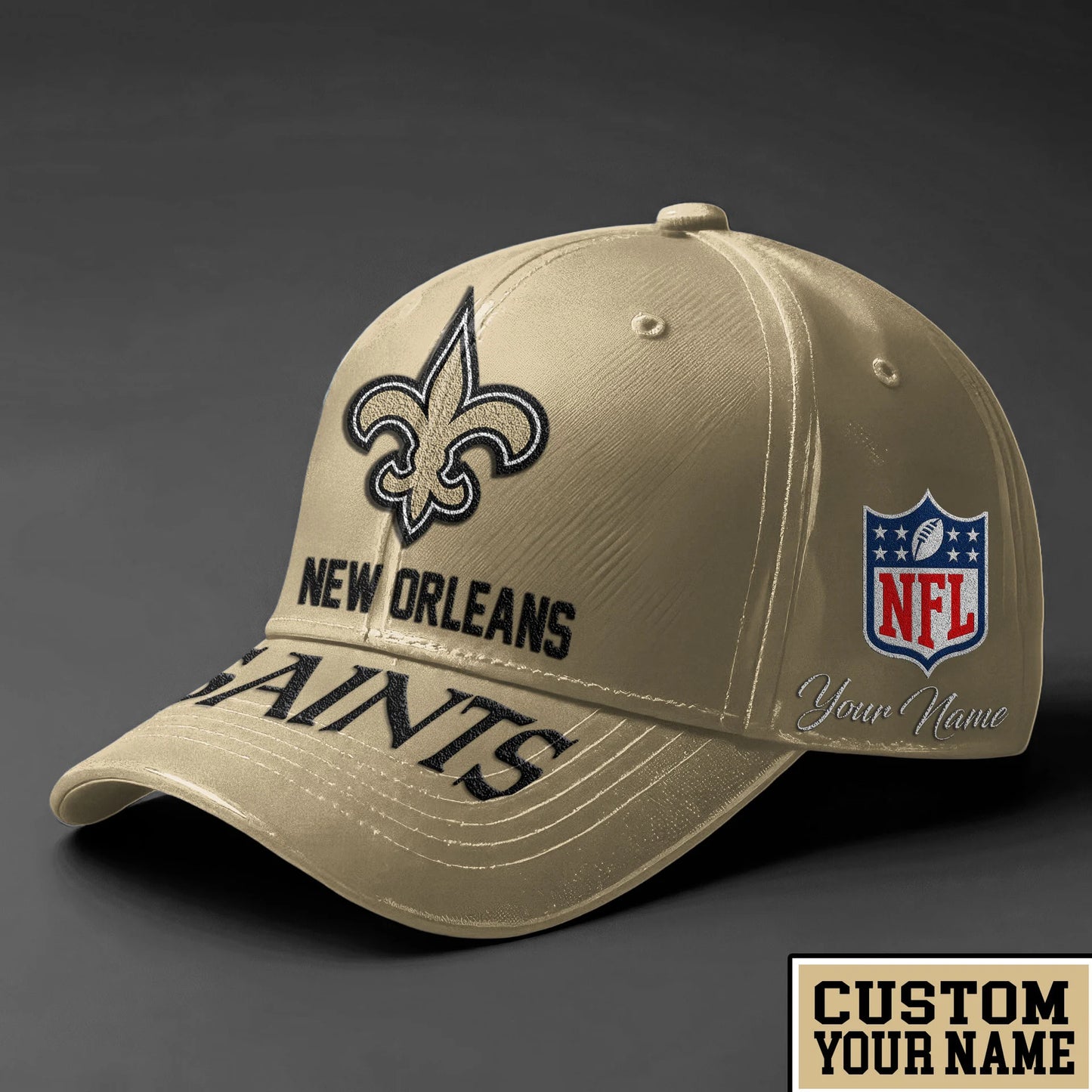 LIMITED EDITION - NEW CUSTOMIZED NFL24 NOS NEW ORLEANS SAINTS CLASSIC CAP