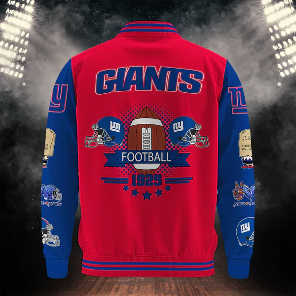 LIMITED EDITION - NEW CUSTOMIZED NFL32 NYG NEW YORK GIANTS BASEBALL JACKET