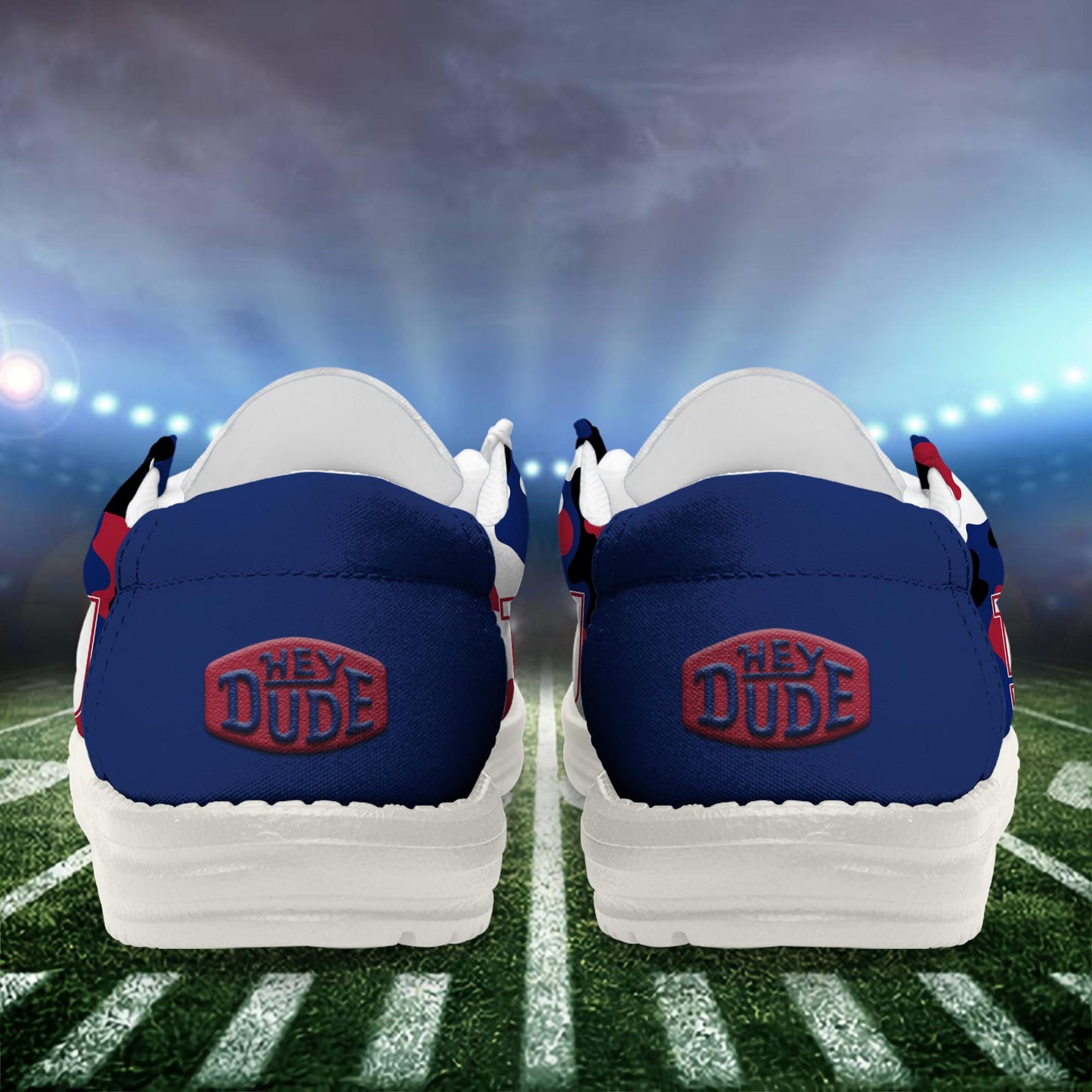 LIMITED EDITION - NEW CUSTOMIZED NFL32 NYG NEW YORK GIANTS LOAFER SHOES