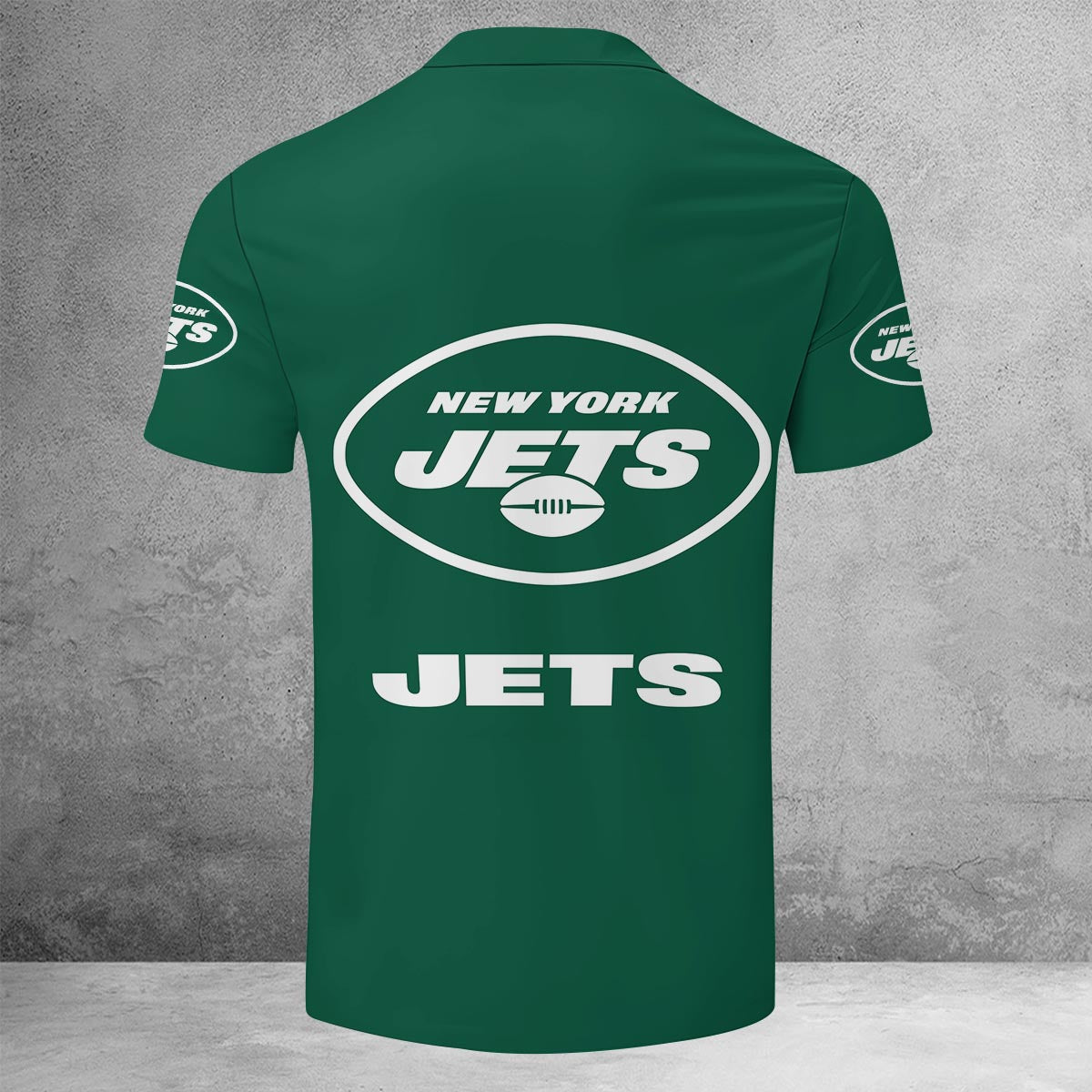 LIMITED EDITION - NEW CUSTOMIZED NFL25 NYJ NEW YORK JETS ZIP POLO SHIRT