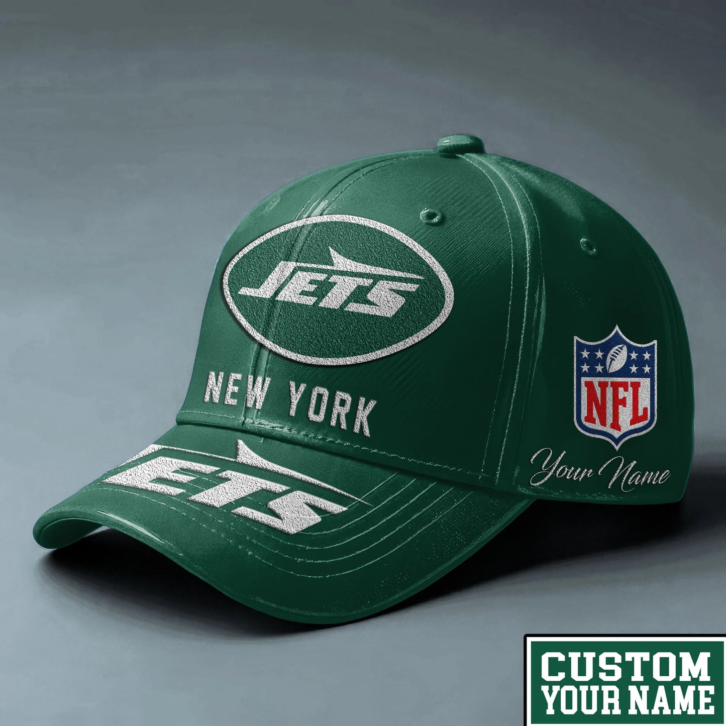 LIMITED EDITION - NEW CUSTOMIZED NFL25 NYJ NEW YORK JETS CLASSIC CAP