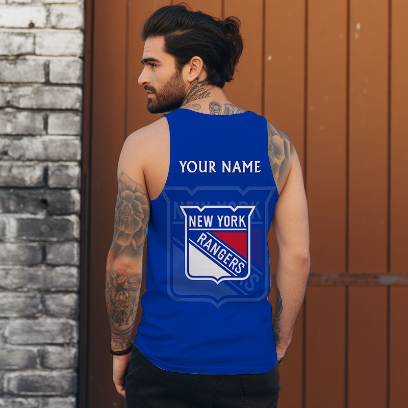 LIMITED EDITION - NEW CUSTOMIZED NHL24 NYR NEW YORK RANGERS UNISEX TANK TOP