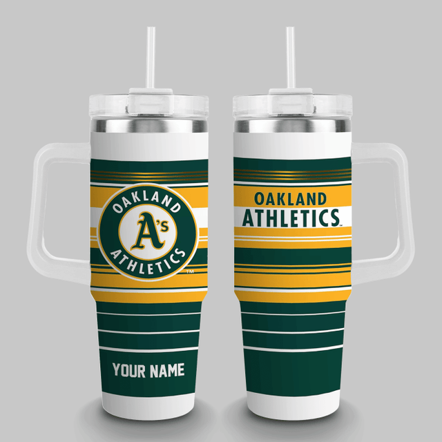 LIMITED EDITION - NEW CUSTOMIZED MLB23 OL ATHLETICS TUMBLER CUP