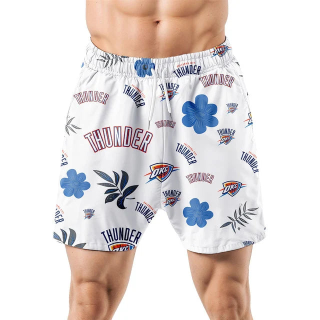 LIMITED EDITION - NEW CUSTOMIZED NBA01 OCT OKLAHOMA CITY THUNDER UNISEX HAWAIIAN SHIRT & SHORTS SET