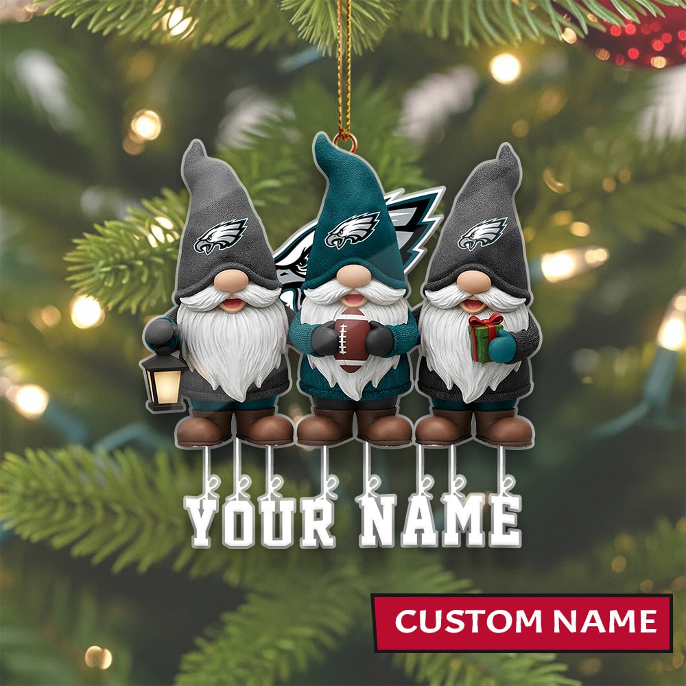 LIMITED EDITION - NEW CUSTOMIZED NFL02 PPE PHILADELPHIA EAGLES ORNAMENT
