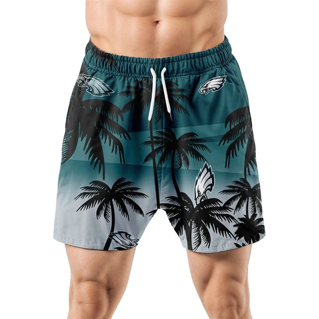 LIMITED EDITION - NEW CUSTOMIZED NFL02 PPE PHILADELPHIA EAGLES UNISEX HAWAIIAN SHIRT & SHORTS SET