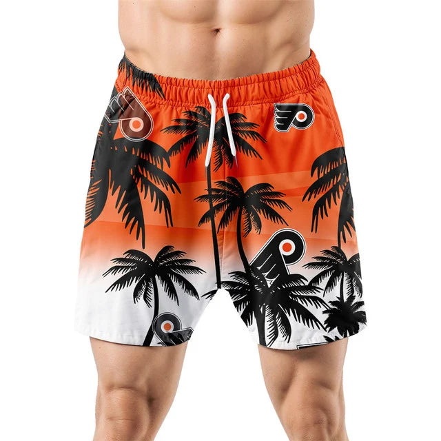 LIMITED EDITION - NEW CUSTOMIZED NHL27 PPF PHILADELPHIA FLYERS UNISEX HAWAIIAN SHIRT & SHORTS SET