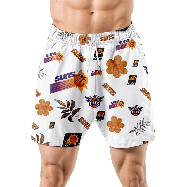 LIMITED EDITION - NEW CUSTOMIZED NBA21 PSU PHOENIX SUNS UNISEX HAWAIIAN SHIRT & SHORTS SET