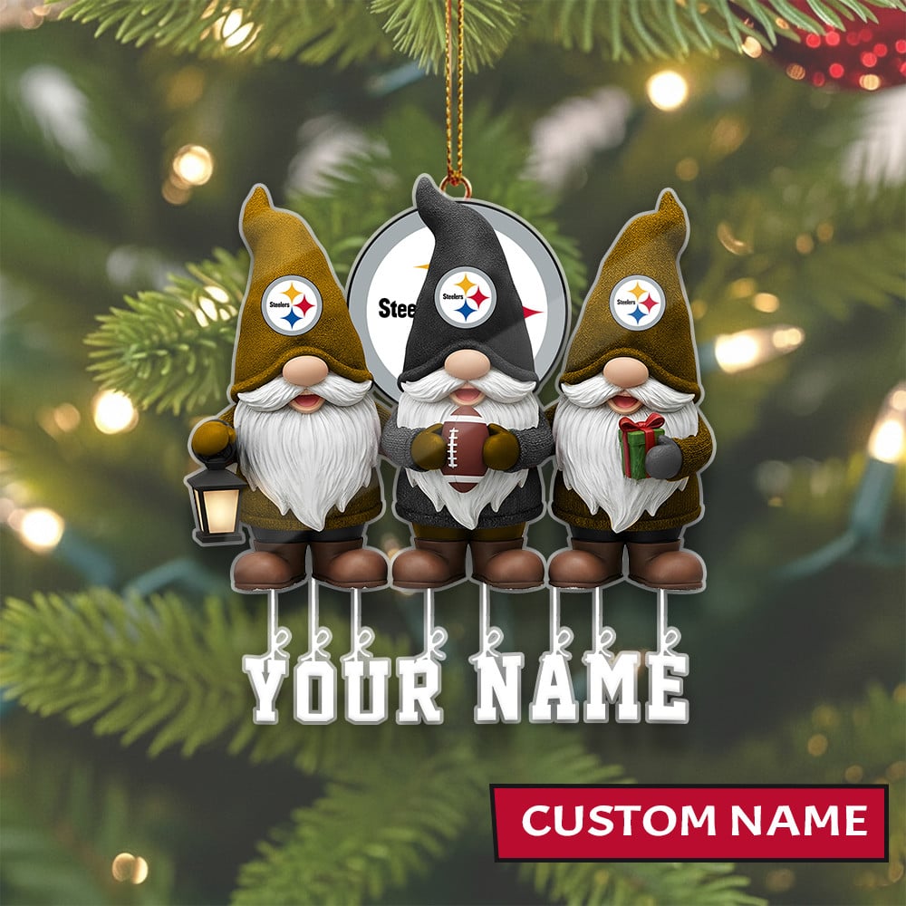 LIMITED EDITION - NEW CUSTOMIZED NFL14 PSB PITTSBURGH STEELERS ORNAMENT