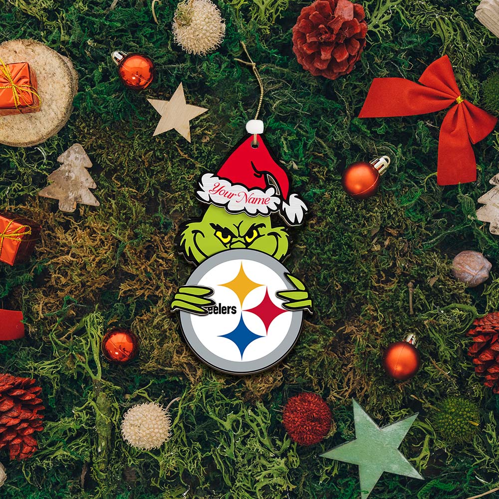 LIMITED EDITION - NEW CUSTOMIZED NFL14 PSB PITTSBURGH STEELERS ACRYLIC ORNAMENT