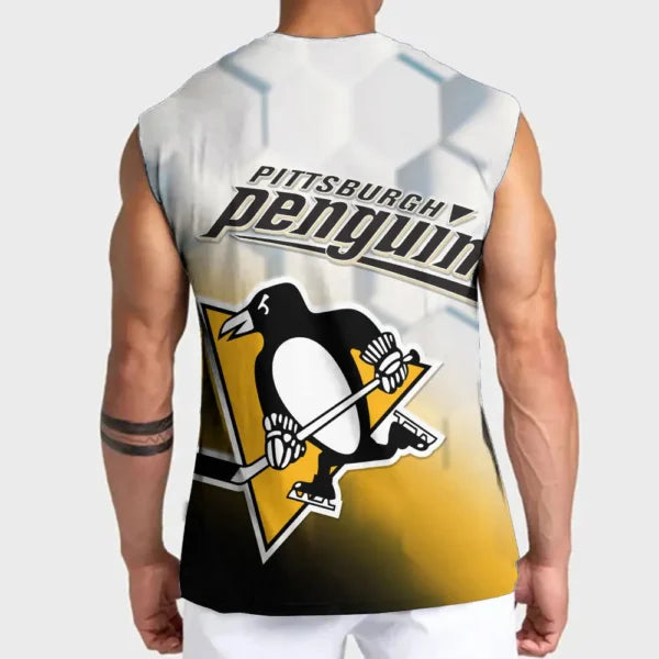LIMITED EDITION - NEW CUSTOMIZED NHL26 PBP PITTSBURGH PENGUINS TANK TOP & GYM SHIRT