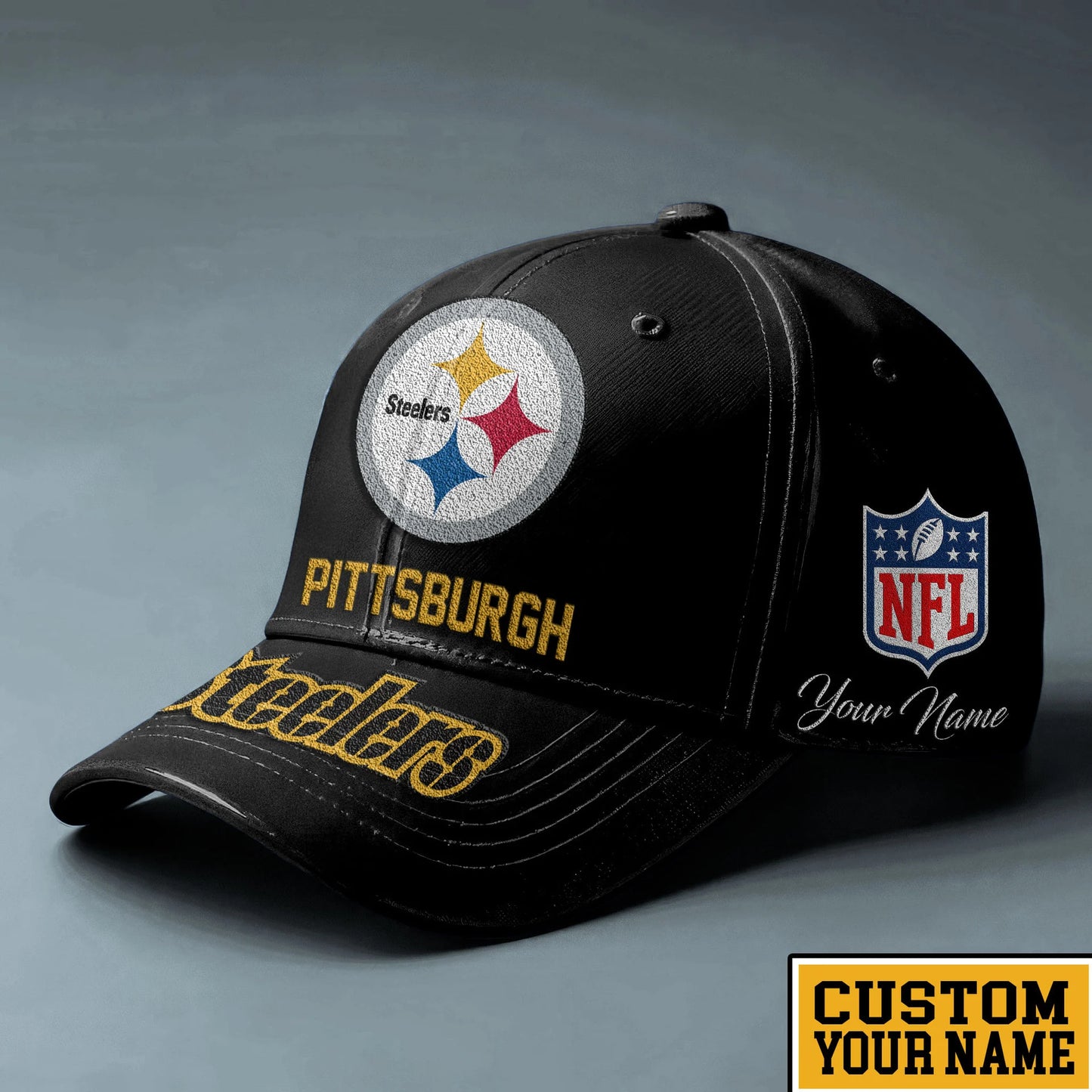 LIMITED EDITION - NEW CUSTOMIZED NFL14 PSB PITTSBURGH STEELERS CLASSIC CAP