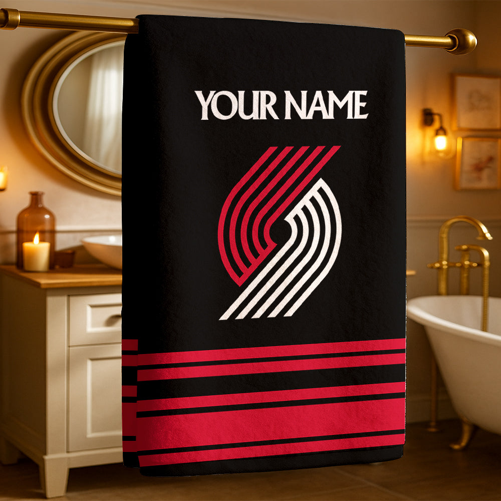 The Blazers NBA Personalized Beach & Bath Towel