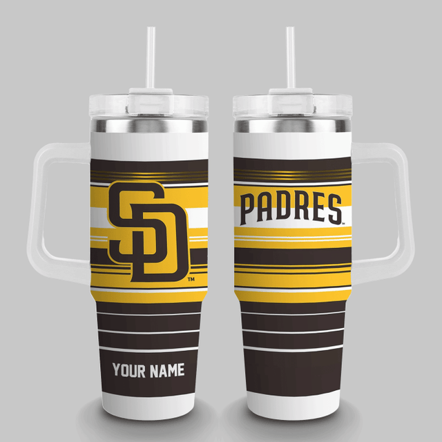 LIMITED EDITION - NEW CUSTOMIZED MLB18 SD PADRES TUMBLER CUP