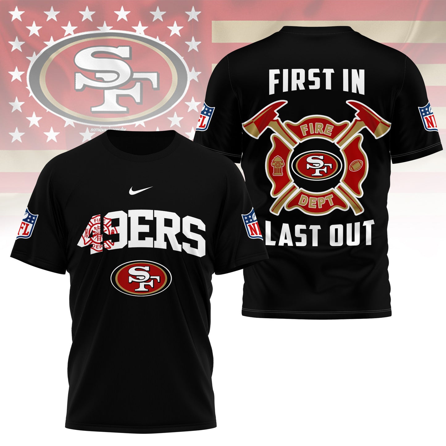 LIMITED EDITION - NEW CUSTOMIZED NFL11 SF49 SAN FRANCISCO 49ERS T-SHIRT | MULTIPLE COLORS AVAILABLE