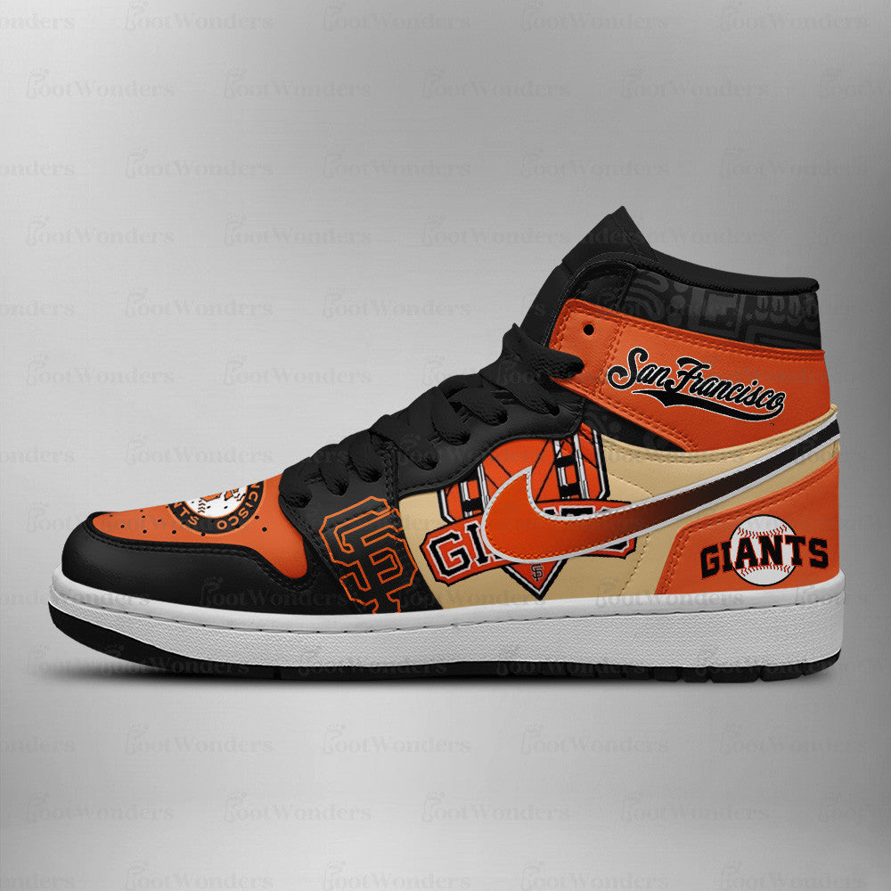 LIMITED EDITION - NEW CUSTOMIZED MLB06 SFG SAN FRANCISCO GIANTS AIR JORDAN SNEAKERS
