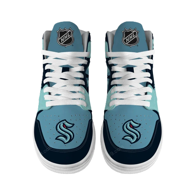LIMITED EDITION - NEW CUSTOMIZED NHL20 ST KRAKEN AIR JORDAN SNEAKERS
