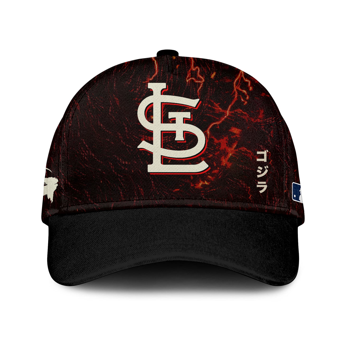 LIMITED EDITION - NEW CUSTOMIZED MLB24 SLC ST. LOUIS CARDINALS x GODZILLA BASEBALL JERSEY & CAP