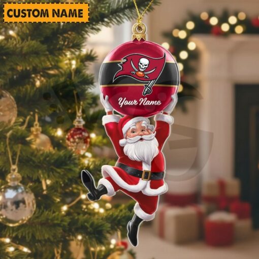 LIMITED EDITION - NEW CUSTOMIZED NFL10 TBB TAMPA BAY BUCCANEERS CHRISTMAS ACRYLIC ORNAMENT
