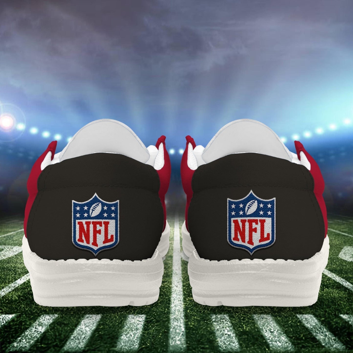 LIMITED EDITION - NEW CUSTOMIZED NFL10 TBB TAMPA BAY BUCCANEERS LOAFER SHOES