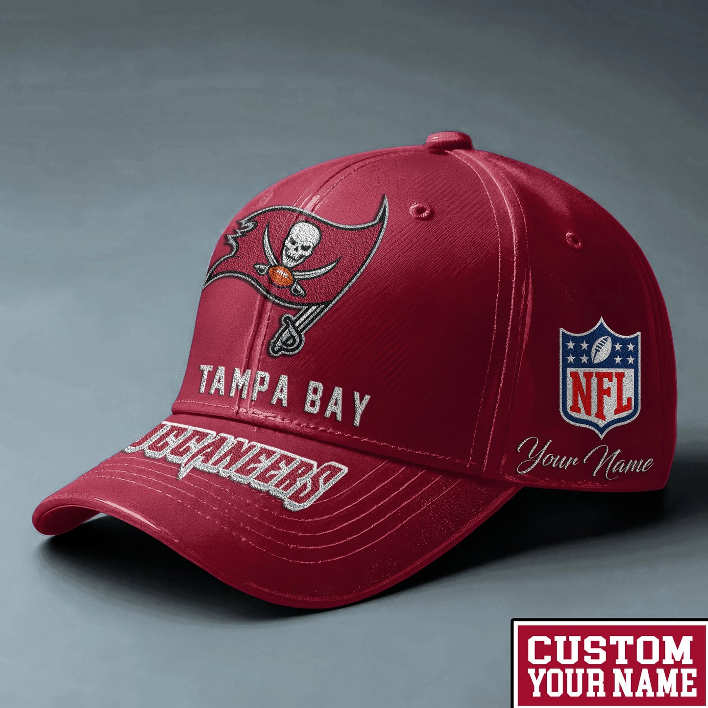 LIMITED EDITION - NEW CUSTOMIZED NFL10 TBB TAMPA BAY BUCCANEERS CLASSIC CAP