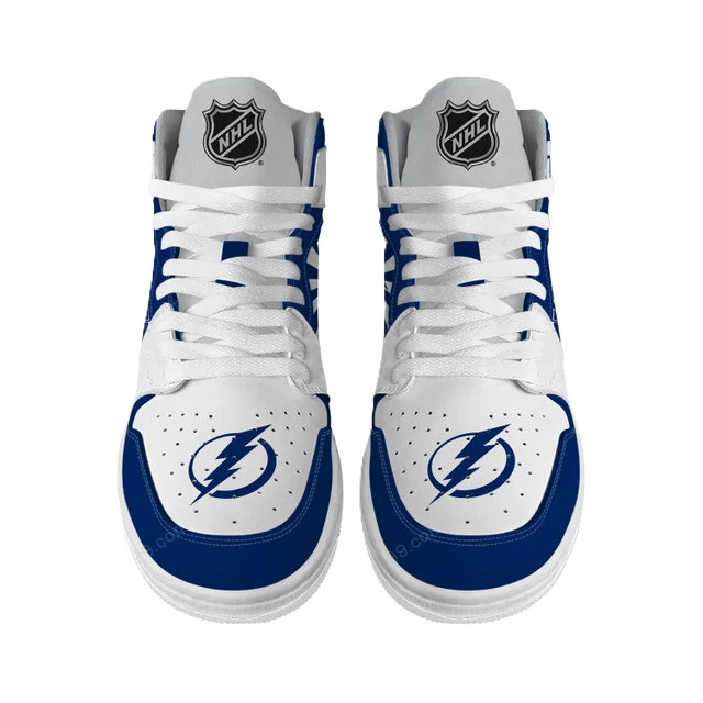 LIMITED EDITION - NEW CUSTOMIZED NHL12 TB LIGHTNING AIR JORDAN SNEAKERS