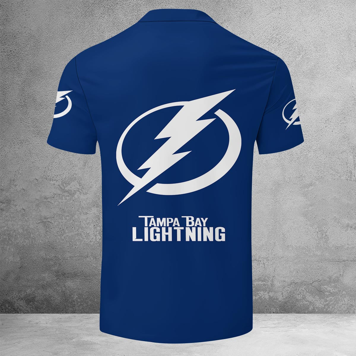 LIMITED EDITION - NEW CUSTOMIZED NHL12 TPL TAMPA BAY LIGHTNING ZIP POLO SHIRT