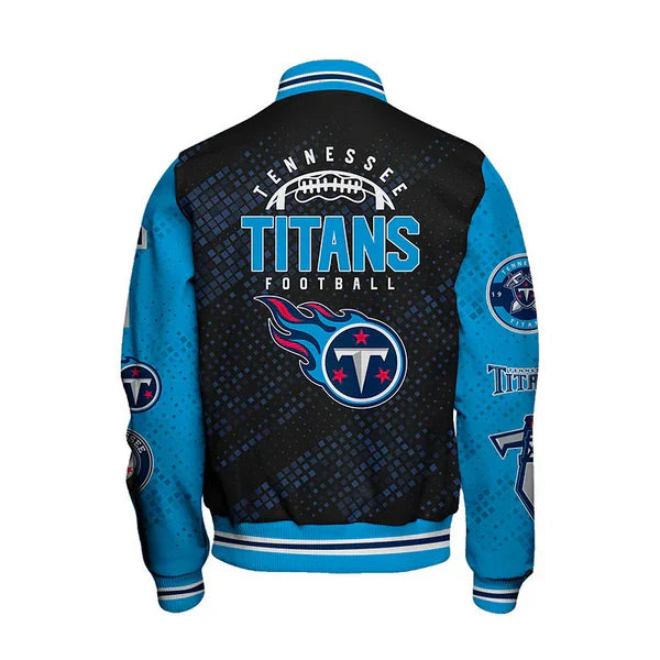 LIMITED EDITION - NEW CUSTOMIZED NFL31 TST TENNESSEE TITANS SATIN VARSITY JACKET & BASEBALL JACKET