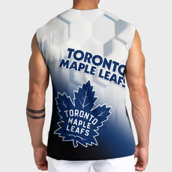 LIMITED EDITION - NEW CUSTOMIZED NHL23 TML TORONTO MAPLE LEAFS TANK TOP & GYM SHIRT