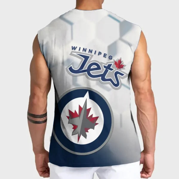 LIMITED EDITION - NEW CUSTOMIZED NHL21 WPJ WINNIPEG JETS TANK TOP & GYM SHIRT