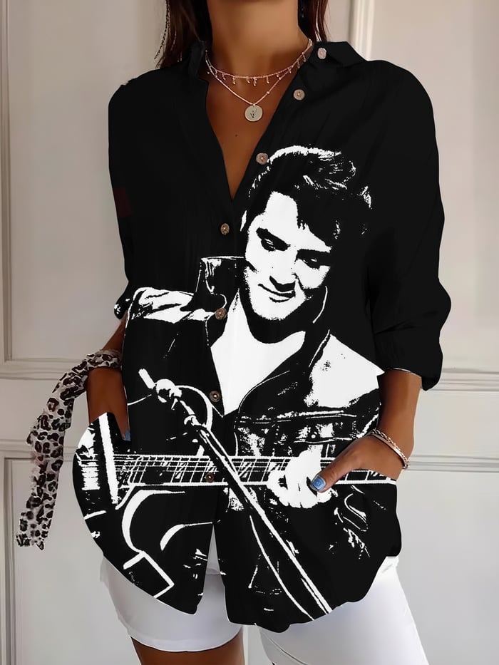 LIMITED EDITION - NEW ELVIS PRESLEY WOMEN CASUAL SHIRT