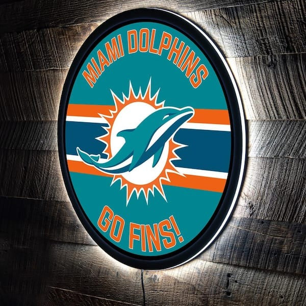 LIMITED EDITION - NEW PREMIUM NFL19 MDP MIAMI DOLPHINS LED LIGHT WALL DECOR