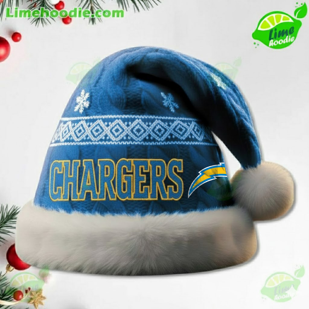 LIMITED EDITION - NEW CUSTOMIZED NFL09 LAC LOS ANGELES CHARGERS CHRISTMAS HAT