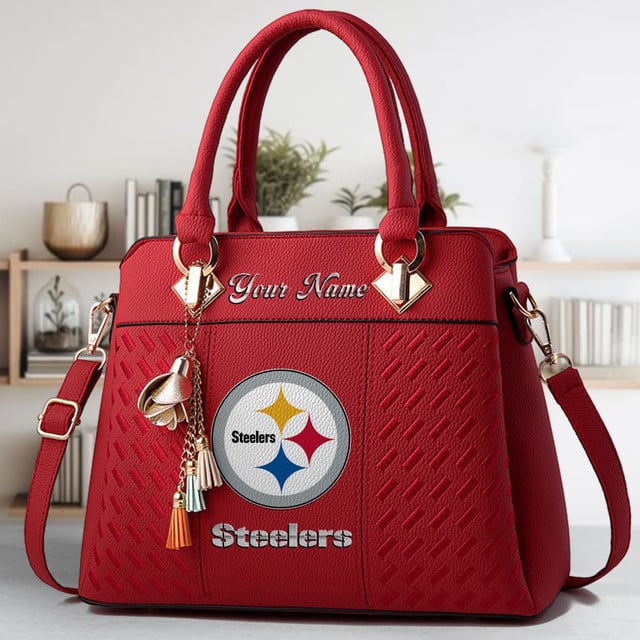 LIMITED EDITION - NEW CUSTOMIZED NFL14 PSB PITTSBURGH STEELERS LUXURY HANDBAG IN MULTIPLE COLORS