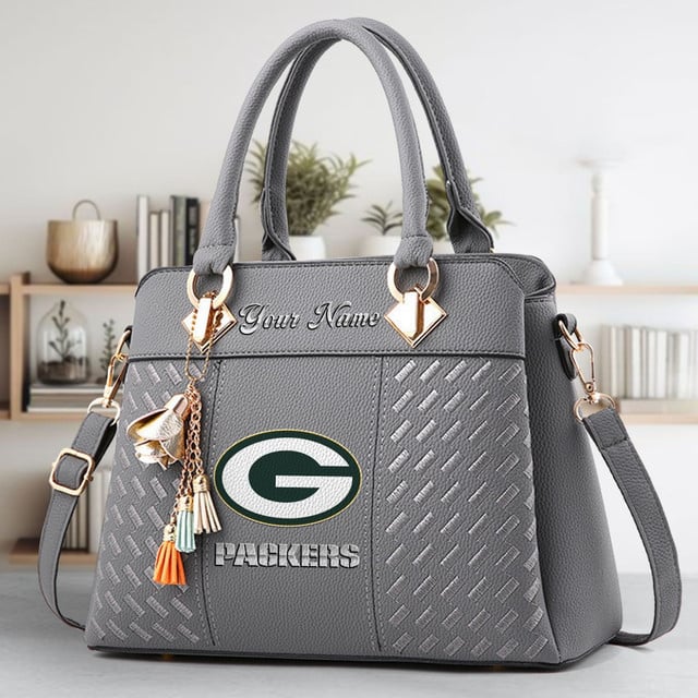 LIMITED EDITION - NEW CUSTOMIZED NFL08 GBP GREEN BAY PACKERS LUXURY HANDBAG IN MULTIPLE COLORS