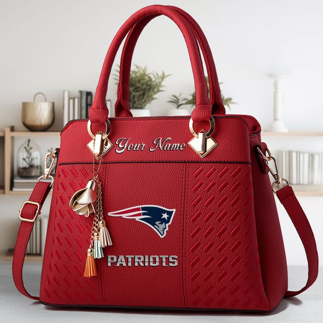 LIMITED EDITION - NEW CUSTOMIZED NFL27 NEP NEW ENGLAND PATRIOTS LUXURY HANDBAG IN MULTIPLE COLORS