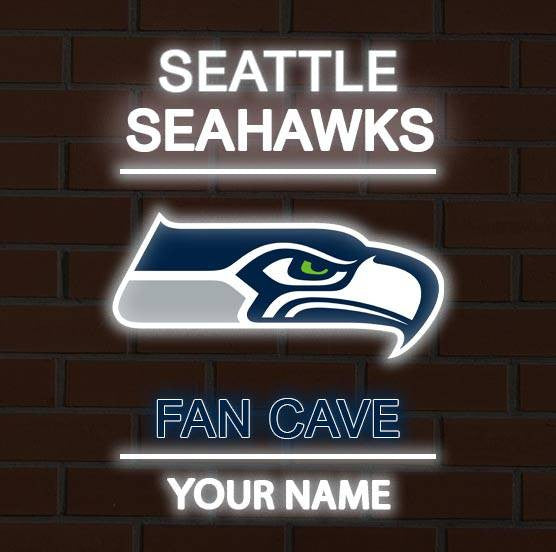 LIMITED EDITION - NEW CUSTOMIZED NFL06 SSH SEATTLE SEAHAWKS LED LIGHT WALL DECOR