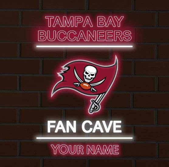 LIMITED EDITION - NEW CUSTOMIZED NFL10 TBB TAMPA BAY BUCCANEERS LED LIGHT WALL DECOR