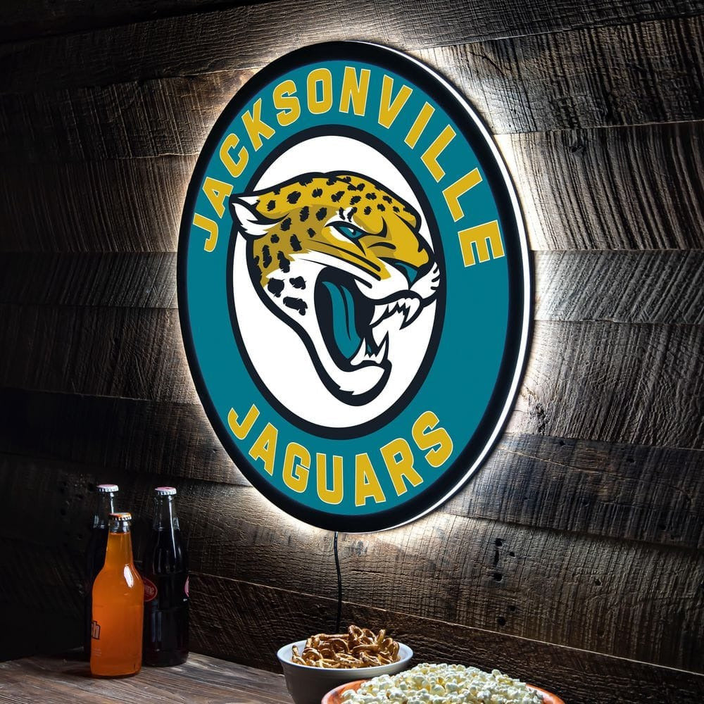 LIMITED EDITION - NEW PREMIUM NFL30 JSJ JACKSONVILLE JAGUARS LED LIGHT WALL DECOR