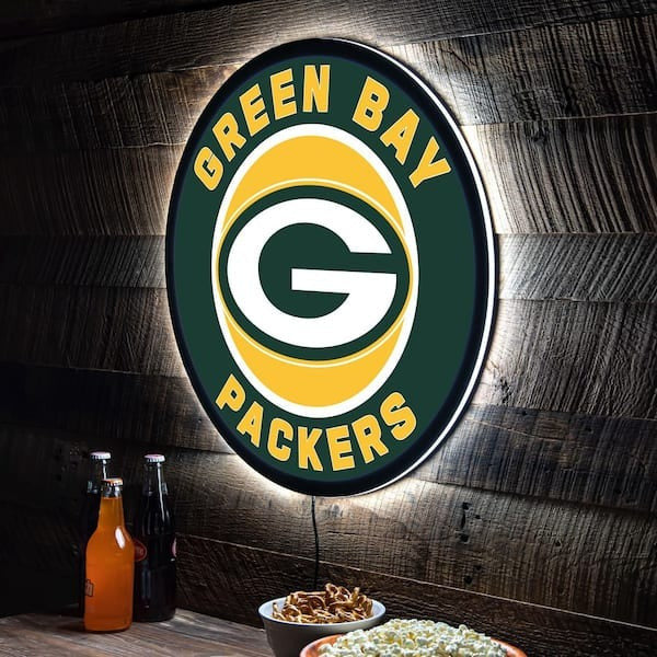LIMITED EDITION - NEW PREMIUM NFL08 GBP GREEN BAY PACKERS LED LIGHT WALL DECOR