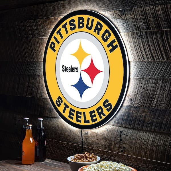 LIMITED EDITION - NEW PREMIUM NFL14 PSB PITTSBURGH STEELERS LED LIGHT WALL DECOR