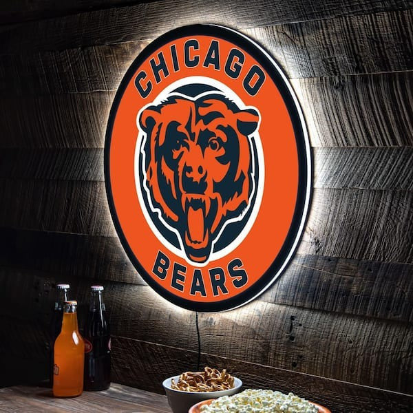 LIMITED EDITION - NEW PREMIUM NFL26 CCB CHICAGO BEARS LED LIGHT WALL DECOR