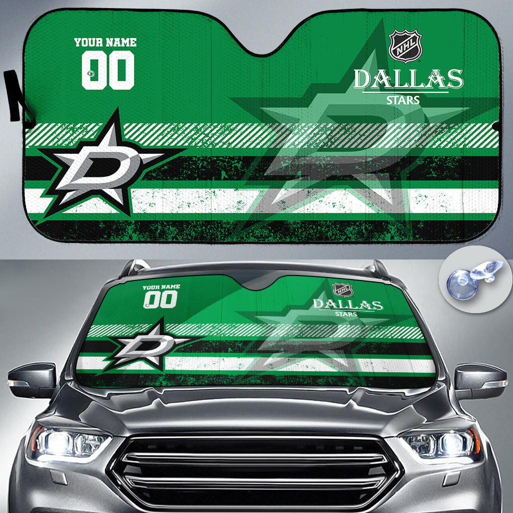 LIMITED EDITION - NEW CUSTOMIZED NHL15 DLS DALLAS STARS AUTO WINDSHIELD SHADE