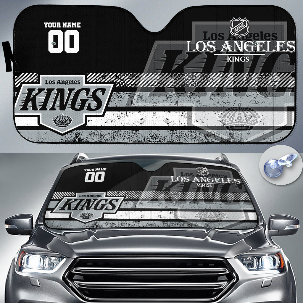 LIMITED EDITION - NEW CUSTOMIZED NHL16 LAK LOS ANGELES KINGS AUTO WINDSHIELD SHADE