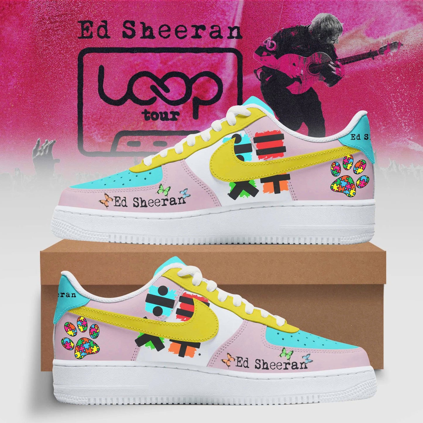 LIMITED EDITION - ED SHEERAN AF1 SHOES